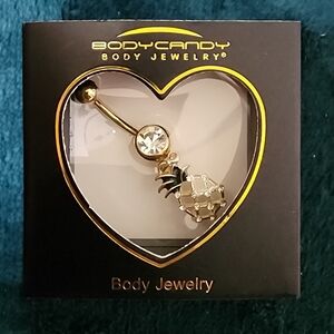 Pineapple belly button ring